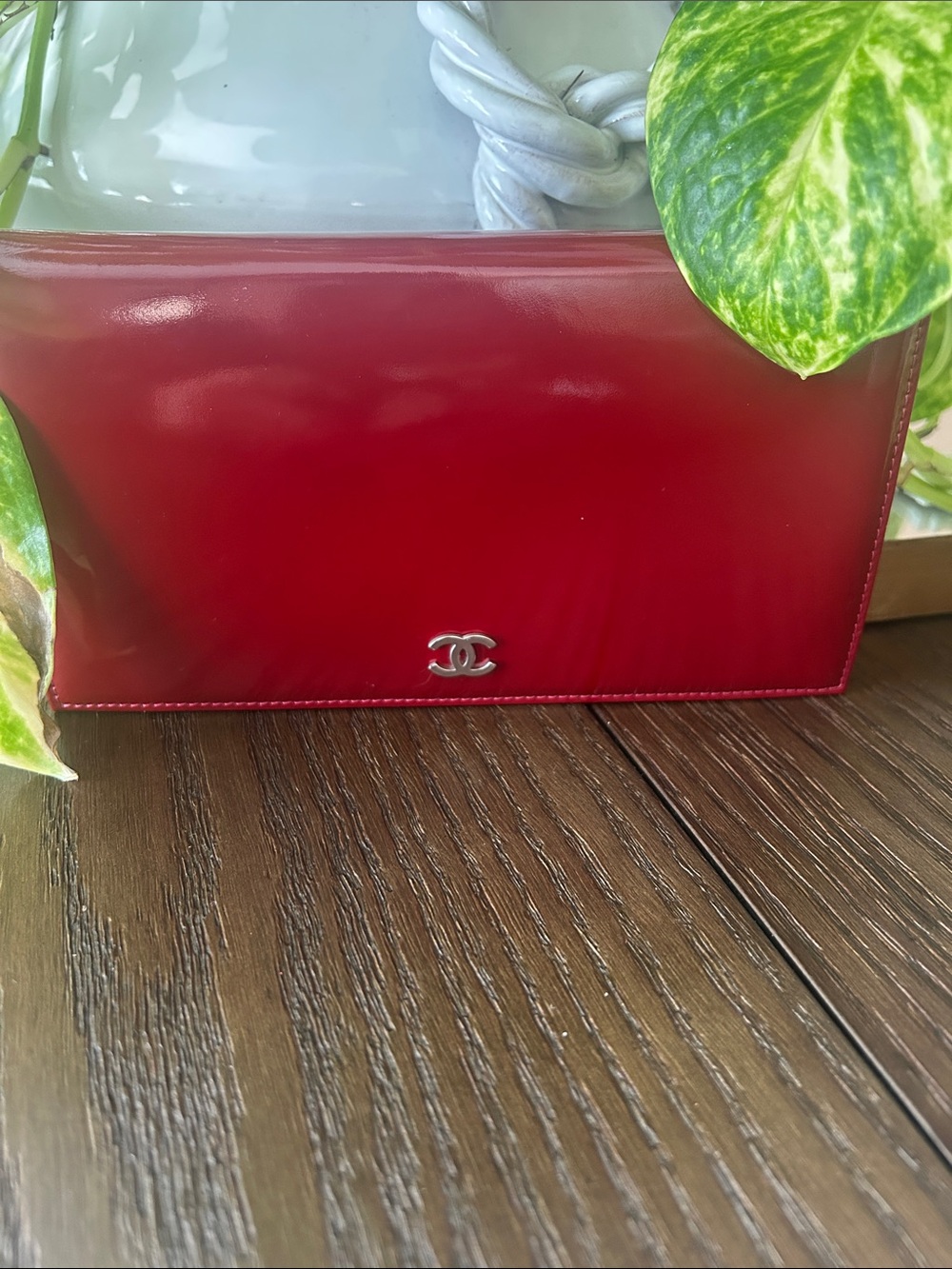 Chanel Vintage Sevruga Caviar Long Flap Wallet